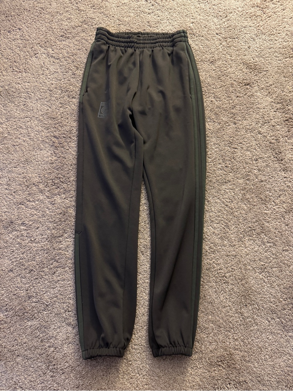 Adidas Yeezy Calabasas Track Pants Olive Green Brown XS Kanye West Joggers